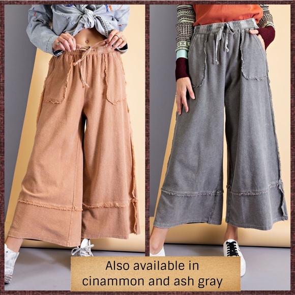 easel Pants & Jumpsuits Easel Restocked Criss Cross Wide Leg